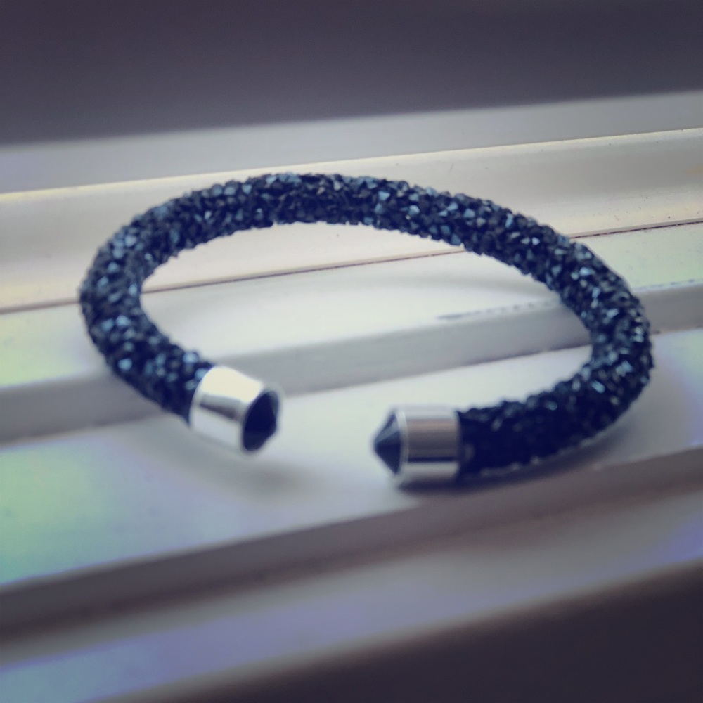 Black crystal bracelet